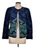 Coldwater Creek Paisley Blue Jacket Size 12 - photo 1