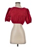 Day + Moon 100% Polyester Red Short Sleeve Top Size S - photo 1