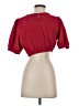 Day + Moon 100% Polyester Red Short Sleeve Top Size S - photo 2