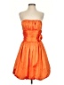 Star Box 100% Polyester Orange Cocktail Dress Size S - photo 1
