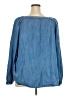 Talbots 100% Tencel Blue 3/4 Sleeve Blouse Size 3X - photo 2