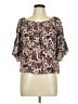Cato 100% Rayon Brown 3/4 Sleeve Blouse Size M - photo 1