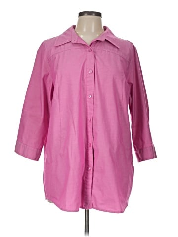 Joan Rivers 3/4 Sleeve Button-Down Shirt (view 1)
