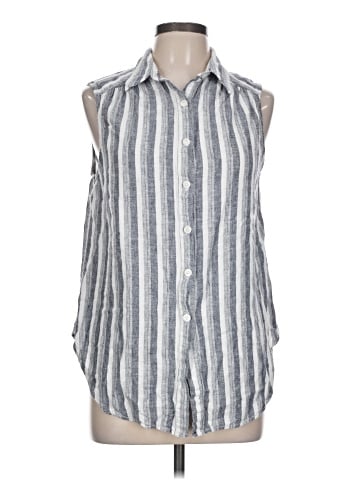 Max Studio Sleeveless Button-Down Shirt (view 1)
