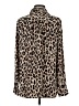 Ann Taylor 100% Polyester Animal Print Brown Long Sleeve Blouse Size S - photo 2