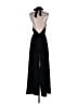Sugar Lips 100% Polyester Solid Black Jumpsuit Size S - photo 2