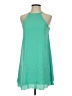 Tyche Solid Teal Casual Dress Size S - photo 1