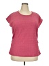 Kaileigh Pink Short Sleeve Top Size 2X - photo 1