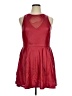 curvy sense Red Cocktail Dress Size 1X - photo 1