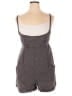 Free People 100% Cotton Houndstooth Gray Romper Size 12 - photo 1