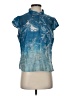 Unbranded Blue Short Sleeve Blouse Size XXL - photo 1