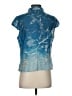 Unbranded Blue Short Sleeve Blouse Size XXL - photo 2