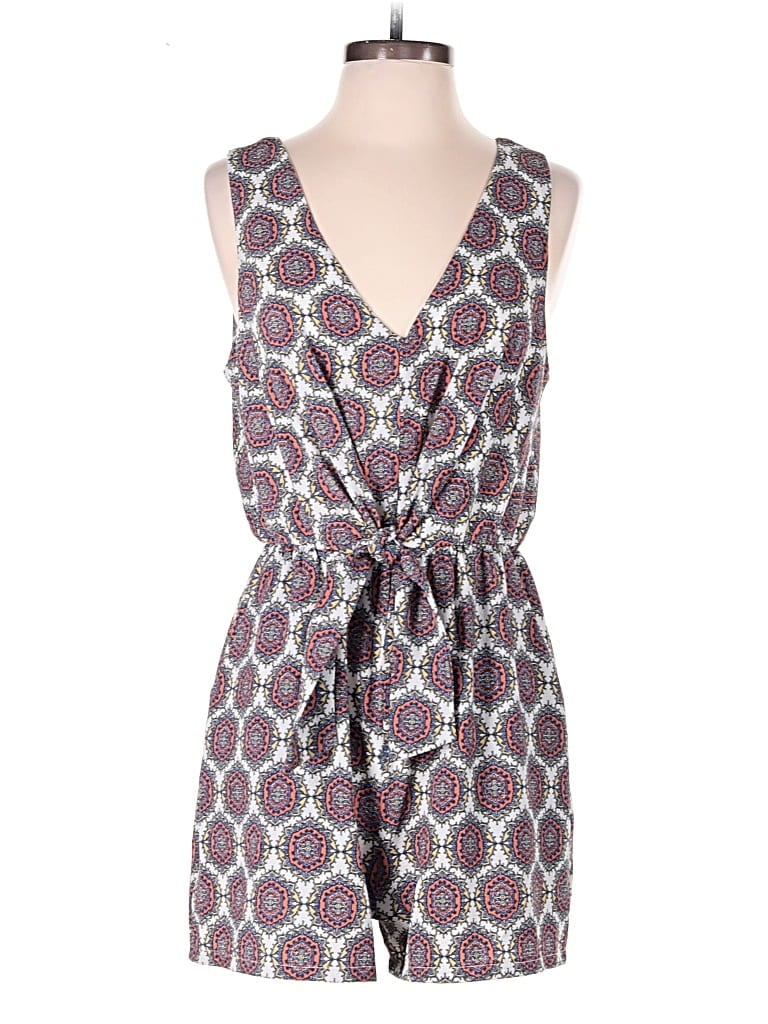 Pre-owned Lily Rose Romper In Gray