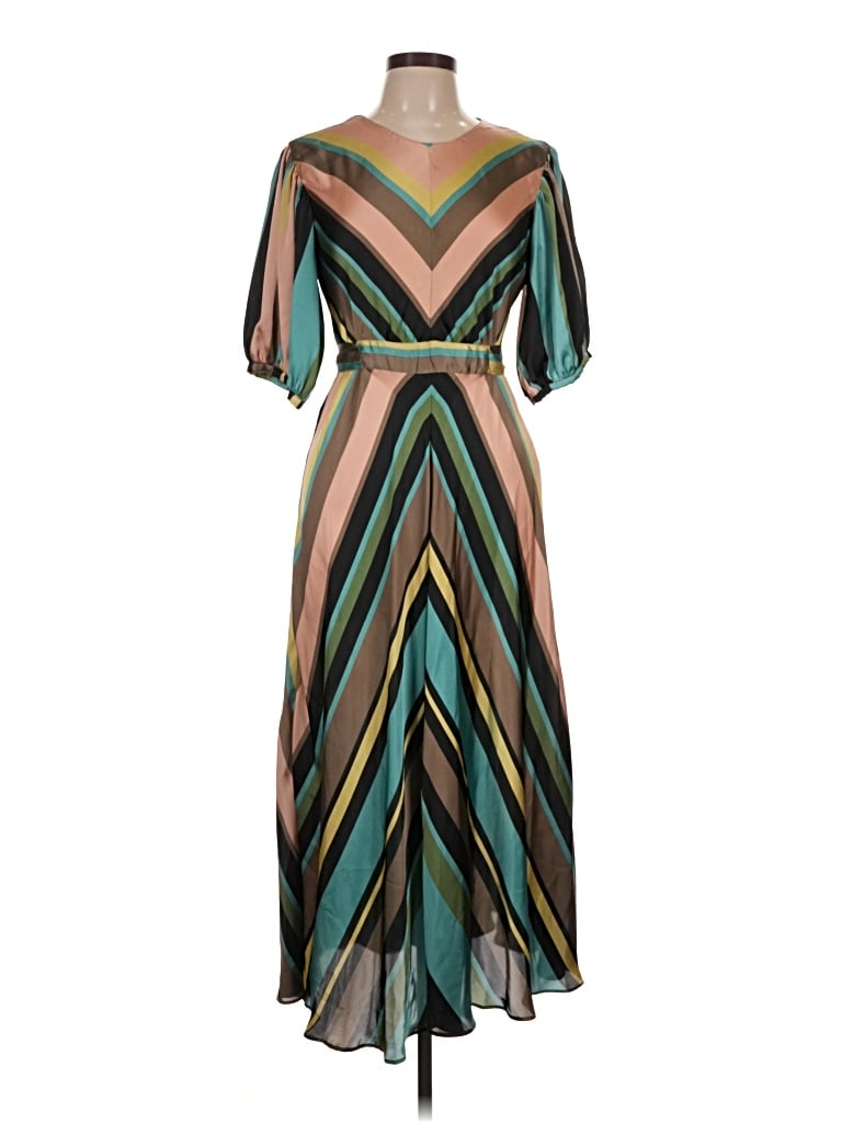 Pre-owned Zara Casual Dress In Teal