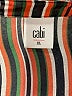 CAbi 100% Polyester Stripes Brown Long Sleeve Blouse Size XL - photo 7
