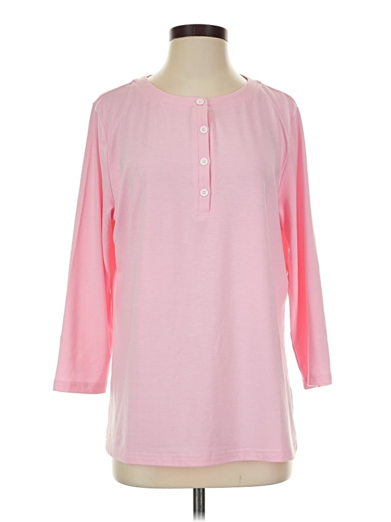 Pre-owned Assorted Brands 3/4 Sleeve T-shirt In Pink