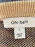 On 34th Animal Print Tan Pullover Sweater Size L - photo 7