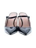 J.Crew 100% Leather Blue Heels Size 6 1/2 - photo 2