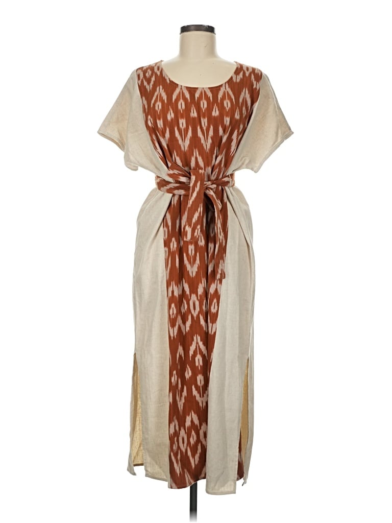 Pre-owned Purejill Casual Dress In Brown