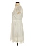 Express Outlet 100% Polyester Solid Ivory Casual Dress Size S - photo 5