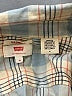 Levi's 100% Cotton Plaid Ivory Long Sleeve Button-Down Shirt Size M - photo 7