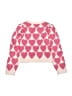 Janie and Jack Hearts Pink Pullover Sweater Size 6 - photo 2