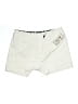 David N 100% Cotton Solid Ivory Khaki Shorts Size 16 - photo 1
