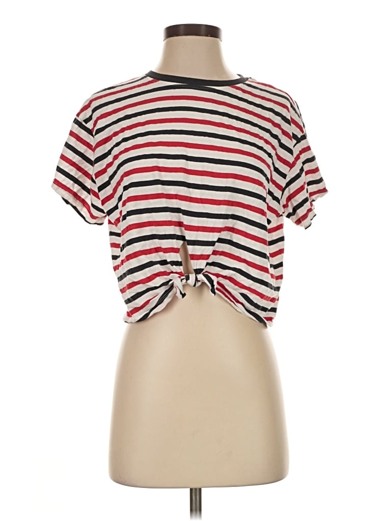 Pre-owned Bershka Short Sleeve T-shirt In Red