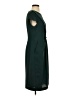 Ann Taylor 100% Polyester Solid Green Casual Dress Size 4 - photo 4