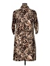 Mlle Gabrielle Print Brown Casual Dress Size 1X - photo 2