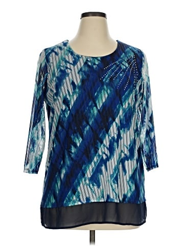 JM Collection 3/4 Sleeve Blouse (view 1)