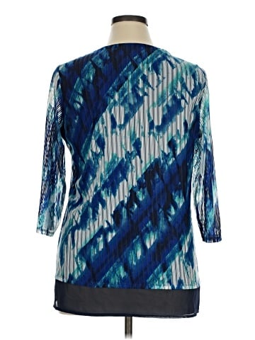 JM Collection 3/4 Sleeve Blouse (view 2)