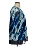 JM Collection Tie-dye Blue 3/4 Sleeve Blouse Size XL (estimated) - photo 4