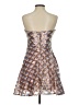 Crystal Doll Paisley Brown Cocktail Dress Size 5 - photo 2