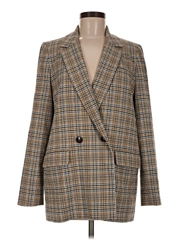 Madewell Caldwell Double-Breasted Blazer in Prejean Plaid (view 1)