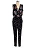 Ann Taylor LOFT 100% Polyester Stars Black Jumpsuit Size XS - photo 1