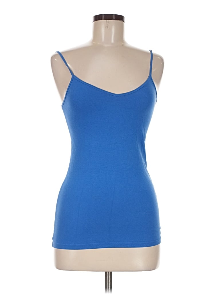 Pre-owned Forever 21 Tank Top Blue Sweetheart Neckline Tops