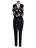 Ann Taylor LOFT 100% Polyester Stars Black Jumpsuit Size XS - photo 2