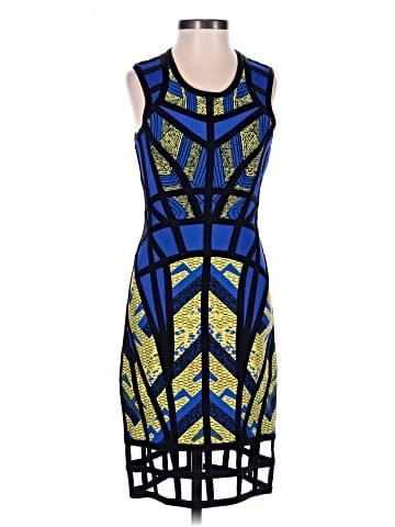 Herve Leger Karmelle Tribal Jacquard Cutout (view 1)