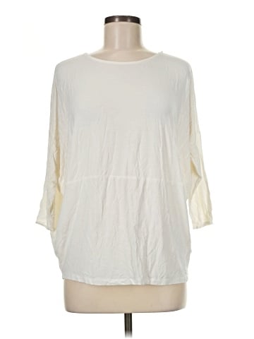 Zara W&B Collection 3/4 Sleeve T-Shirt (view 1)