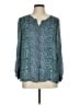 Joie 100% Silk Teal Blouse Size M - photo 1