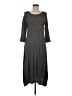 Comfy U.S.A. Chevron-herringbone Gray Casual Dress Size M - photo 1