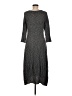 Comfy U.S.A. Chevron-herringbone Gray Casual Dress Size M - photo 2