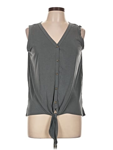 Green Envelope Sleeveless Blouse (view 1)