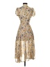 Hello Molly 100% Polyester Floral Tan Cocktail Dress Size 2 - photo 2