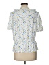 Ann Taylor White Short Sleeve Top Size L - photo 2