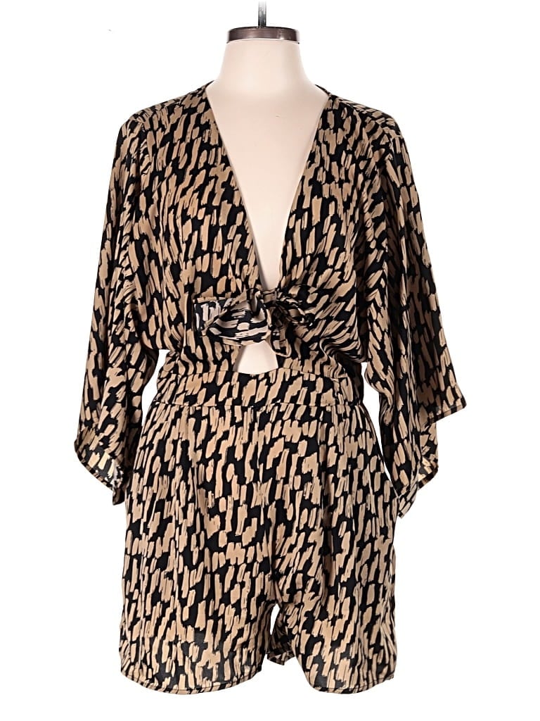 Pre-owned Flawless Romper In Gold