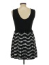 Lola 100% Polyester Chevron-herringbone Black Cocktail Dress Size L - photo 2