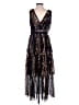 Self-Portrait 100% Polyester Black Cocktail Dress Size 6 - photo 2