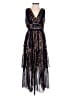 Self-Portrait 100% Polyester Black Cocktail Dress Size 6 - photo 1